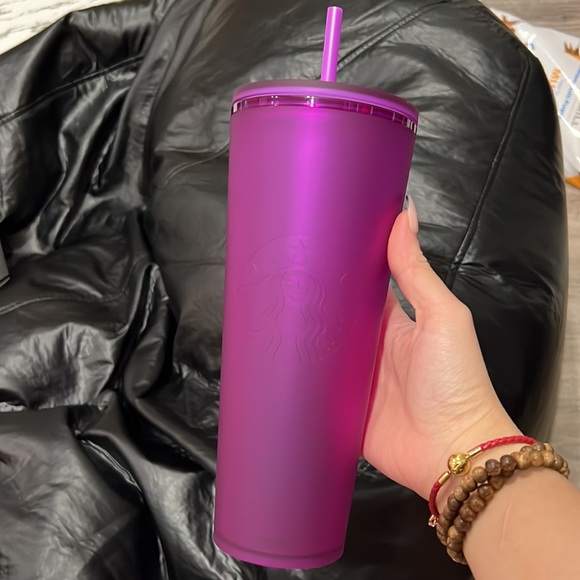 New Starbucks Soft touch Matte Purple Tumbler Venti 24oz - Picture 2 of 4